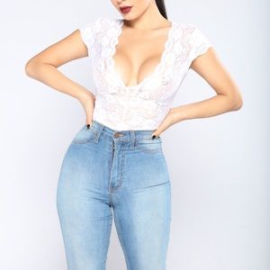 Fashion Nova Lace Bodysuit